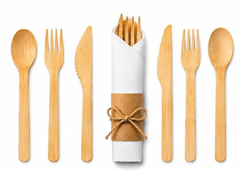 Utensílios compostáveis